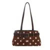 Tendencia transfronteriza bolso pequeño cuadrado de mano para principiantes bolso de mujer otoño 2026 nuevo bolso de hombro único con lunares y bloques de color bolso de axila para ir al trabajo