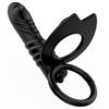 Jiuai Anillo Doble Vibratorio Ojo de Caballo para Próstata Juguete Masturbador Masajeador Trasero para Adultos Hombres