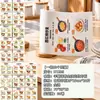 Receta de Cocina Toallitas Desprendibles Patrón de Dibujos Animados Persona Perezosa Semanales Desechables Paño de Limpieza Absorbente Engrosado Estropajo para Ollas Paño para Lavar Platos