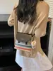 Bolso Cruzado de Paja de Moda Verano 2026 Modelo Nuevo, Bolso Casual Elegante para el Día a Día con Rayas Arcoíris, Bolso de un Solo Hombro