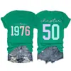 Capítulo 50 vintage 1976 Amazon Wish sitio independiente moderna y cómoda camiseta de mujer de cuello redondo y manga corta