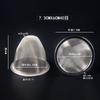 Artesanato Xinlihua 3,6-10,2cm Bule Filtro de Aço Inoxidável 304 de Alta Qualidade para Separar Resíduos de Chá, Faixa Completa de Tamanhos