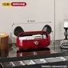 Suporte de Mesa Criativo de Urso de Desenho Animado com Painel Perfurado, Porta-Chaves para Entrada de Casa com Gaveta Armazenadora