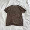 2026 Verano Delgado Tencel Estampado de Leopardo Básico Secado Rápido Camiseta de Manga Corta Cuello Redondo Para Mujer Ligeramente Transparente Camiseta de Manga Corta con Estampado de Leopardo
