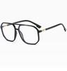 Ins Gafas Lisas Lisas Luz Anti-Azul Unisex Montura Grande Montura para Gafas para Miopía Montura para Gafas Poligonal Personalizada