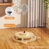 [Increíble Personalizado] Set de Bola Giratoria de Madera Maciza con Muelle y Fugas de Comida para Gatos Juguete para Mascotas Palo Atrapador para Gatos