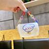 Nuevo Monedero Creativo de Oso Bolso de Cadena Arcoíris Corazón de Niña Bolsa para Audífonos ins Bolsa Cilíndrica de Malla Láser