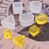 Molde de Silicona para Pendientes de Gota de Cristal Mini Cubo de Gato Pendientes de Gota de Piedra Triángulo Modelo