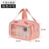 Bolsa de Cosméticos Transparente Popular na Internet Estilo Ins Super Popular Pequena Portátil para Viagem Feminina Grande Capacidade Impermeável Bolsa de Higiene Pessoal Bolsa de Armazenamento