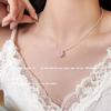 Collar de Perlas de Plata Esterlina S925 Accesorios para Mujer Nicho que No se Desvanece de Alta Gama Versátil Cadena Clavicular para Otoño e Invierno Cadena para Suéter