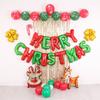 Set de Decoración de Globos Navideños de Amazon Tema de Fiesta de Feliz Navidad Diseño Creativo de Escena Globo