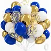 Set de Globos de Látex de 12 Pulgadas Transfronterizo Globos Metálicos Negro Dorado con Lentejuelas Globos Decoración de Escena para Bodas Fiestas de Cumpleaños