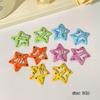 Pinza para el Cabello de Niña Estrella de Dopamina Accesorios para el Cabello de Colores Tocado Lindo para Niña Pinza bb de Estrella de Cinco Puntas para el Cabello Flequillo