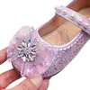 Zapatos de Princesa para Niñas 2026 Nuevo Estilo Primavera y Otoño Zapatos Individuales de Suela Suave para Niños con Pedrería para Niños Pequeños y Mayores