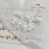 Rosa Blanca Sencilla Elegante Cuadrado Amor Dulce Color AB Pulsera DIY Collar Material de Cuentas Accesorios