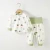 Mono de bebé de mono de liebre para otoño y pantalones largos clase a ropa interior térmica dividida de cintura alta sin varillas traje base