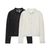 Comércio Exterior Transfronteiriço Roupas Femininas Primavera 2026 Novo Estilo Europeu e Americano Moda Camisa com Botões na Cintura Renda Crochê Gola Alta para Mulheres