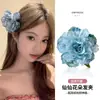 Pinza para el Cabello Phalaenopsis Estilo Puro Deseo, Pinza de Flor Artificial Súper Hada, Pasador para Foto de Vacaciones en la Playa, Accesorio para el Cabello Coreano de Alta Gama