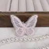 Roupas Femininas e Roupas Infantis Bordado Borboleta Acessórios Acessórios Latificação Tridimensional Estilo Nacional Renda Tecido Bordado Borboleta