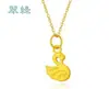 Nuevo collar colgante de cisne dorado para mujer de Vietnam Colgante elegante y de moda japonés y coreano No se decolora con el tiempo