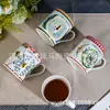 Tazas de Cerámica para Oficina Transfronterizas, Vasos de Agua Domésticos de Principios de Primavera, Tazas, Cajas de Regalo de Alta Gama, Regalos Empresariales, Tazas de Café para Parejas