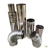 Caldeira de Aquecimento de Parede 120X80 Chaminé Aquecedor de Água Balanceado Tubo de Fumaça de Camada Dupla de Aço Inoxidável Tubo de Exaustão de Chaminé Coaxial