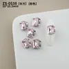 Rhinestones Brillantes para Uñas, Rhinestones Rojos Transparentes Rosa con Forma de Almohada y Forma de Cubo de Azúcar para Año Nuevo, Rhinestones para Uñas al por Mayor