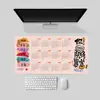 2026 Ano do Cavalo Calendário Mouse Pad Desenho Animado Simples Tapete de Mesa de Escritório Antiderrapante Venda Direta de Fábrica Atacado Publicidade