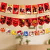 Decoraciones del Día Nacional, Banderas, Centros Comerciales, Fachadas de Tiendas, Banderas para Ventanas, Suministros para Decoración de Ambiente de la Escena del Festival de Mediados de Otoño