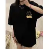 Camisa Base Casual Solta Masculina de Algodão Respirável de Manga Curta Nova T-shirt Simples Top para Primavera, Verão e Outono