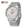 OFNS Venta Caliente Reloj de Cuarzo para Hombre de Negocios Casual con Tres Ojos y Seis Manecillas Multifuncional Impermeable con Calendario