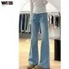 Jeans Bootcut de Color Claro para Mujer en Verano 2025 Nuevos de Cintura Alta Sueltos con Efecto Adelgazante Pantalones para Personas Bajas sin Acampanar en la Pierna