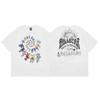 Transfronterizo 2026 Verano Nueva Marca Europea y Americana de Moda Unisex Holgada Manga Corta Cuello Redondo Camiseta Retro Versátil Casual Manga Media