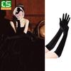 Guantes de Terciopelo de Otoño e Invierno, Guantes de Boda, Guantes para Vestido Formal, Guantes para Baile de Graduación, Guantes para Foto Artística, Guantes de Novia, Guantes Largos estilo Hepburn