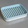 Caja de Jabón Sanke Lan Tamaño Grande Caja de Jabón para Baño Caja de Jabón con Drenaje Estante de Jabón de Doble Capa Caja de Jabón Grande para Lavandería