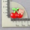 Material de Dibujos Animados DIY Pinza de Pato Pinza de Cereza Hecha a Mano Accesorios de Resina de Una Palabra Accesorios de Pegamento de Crema Accesorios para el Cabello Accesorios para el Peinado