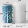 Ferramenta de Lixar Vela Cilíndrica Floco de Neve Jiahui Mei Molde de Silicone para Ornamento de Aromaterapia Cilíndrico de Natal DIY