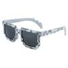Gafas de Fiesta a Cuadros Arcoíris Nuevas Transfronterizas para Adulto Transmisión en Vivo Gafas de Sol Divertidas Puesto Callejero Venta al por Mayor Suministro de Gafas de Sol