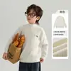 Ropa Infantil Suéter de Cuello Alto Medio para Niños 2026 Otoño e Invierno Nuevo Estilo Niños Grandes Suéter de Punto Cálido Ropa de Invierno para Niños Tendencia
