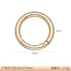 Hebilla de Bolso de Aleación Accesorios Anillo Abierto Móvil Hebilla de Resorte Anillo Bolsos de Joyería Ropa Llavero