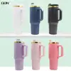 [Lembrança de Escritório de Primavera] Caneca Térmica de Aço Inoxidável Qan304 com Separação de Chá e Água, Garrafa de Água Portátil de Grande Capacidade