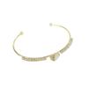 Pulseira em Formato de Coração para Meninas, Design de Nicho, Estilo Aberto, Luxo Leve, Sensação de Alta Qualidade, Joia de Amizade, Estilo Simples, Novo Modelo 2026