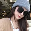 K-Style Bi Gafas de Sol de Montura Grande para Mujer Gafas de Sol Estilo Ins Harajuku Retro Anti-UV Transmisión en Vivo Fábrica Venta al por Mayor Dropshipping