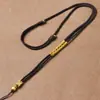 Nuevo Cordón de Cadena para Collar Tejido Hecho a Mano Chapado en Oro para Hombres y Mujeres, Colgante de Jade, Amuleto de Buda Cordón Ajustable para el Cuello