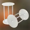 Suporte para Empilhamento de Bolo Suspenso de Dois Andares Camadas Alternadas Espaçamento de Altura Bolo de Aniversário Popular na Internet Suporte Criativo para Confeitaria Gaxeta