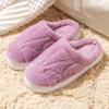 Zapatillas de algodón para adultos mayores y ancianos, nuevas de otoño e invierno para mujer, forradas de felpa, cálidas, suela suave, antideslizantes, zapatillas de algodón para hombre, una sola pieza, generación de pelo
