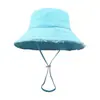 En stock Algodón Puro Lavado Sombrero de Pescador con Volantes Hyun-a Sombrero de Cubo para Mujer para Compras y Viajes Sombrero de Sol Personalizado de Moda