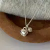 Taza de Agua Estilo Francés Retro con Colgante de Perla para Mujer, Estilo K-Ins, Versátil, Diseño Exquisito y Dulce, Accesorios de Joyería