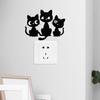 Adesivo de interruptor de série de flores de animais da Amazônia transfronteiriça, pintura de papel, decoração de casa, sala, interruptor, soquete, adesivo de parede