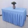 Mantel de sala de conferencias para stand, falda de mesa, letrero de registro, exposición, cubierta para mesa larga, mantel para mesa de comedor de hotel al por mayor